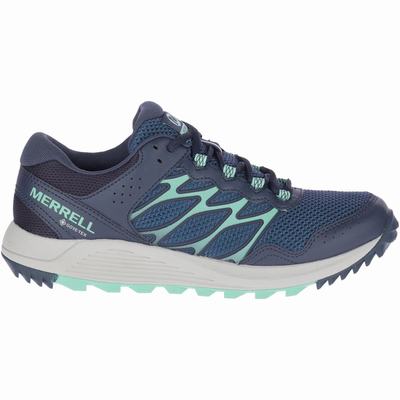Merrell Wildwood GORE-TEX® Trailskor Dam Marinblå (SE687905)